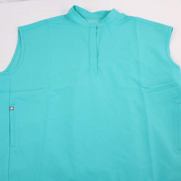 Figs Women's Short Sleeve Tees - Aqua - Picture 4 of 13